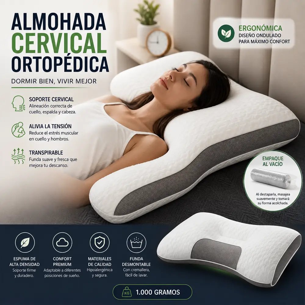 ALMOHADA CERVICAL ORTOPEDICA