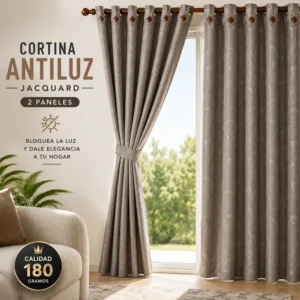 CORTINA ANTILUZ JACQUARD